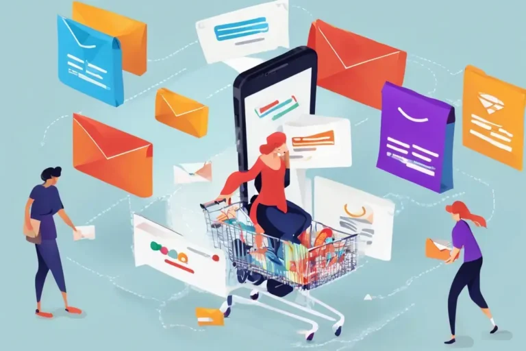 Illustratie van e-mailmarketing die bijdraagt aan herhaalbestellingen in een webshop