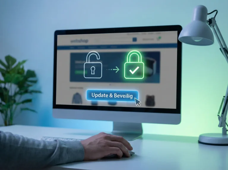 Webshop veilig? Update en beveilig! Open slot naar groen slot.