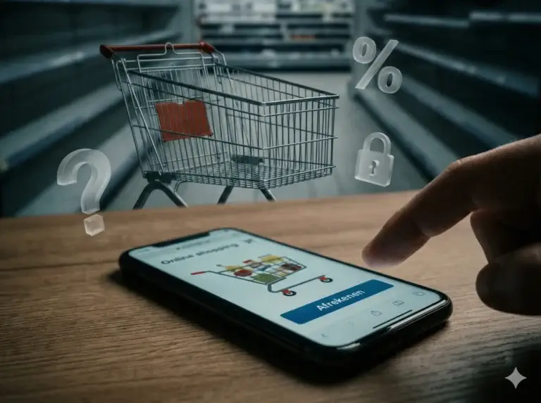 Winkelmandje verlaten? Mobiel online winkelen, check-out. Verlaag drempels, verhoog conversie!