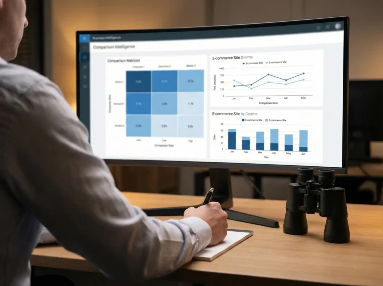 Business intelligence dashboard met e-commerce data analyse en grafieken.